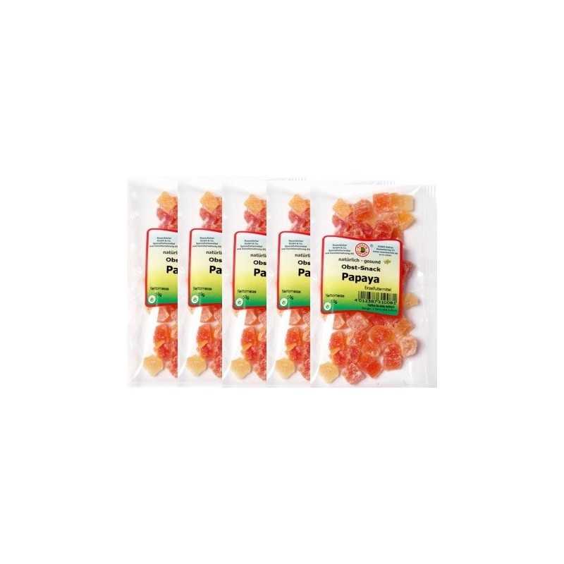 Fruta deshitratada papaya